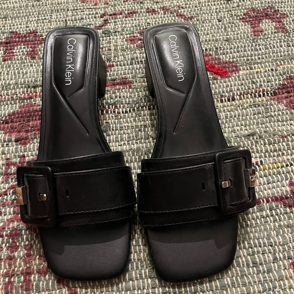 New Calvin Klein Black Women's Sandals